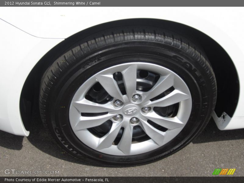 Shimmering White / Camel 2012 Hyundai Sonata GLS