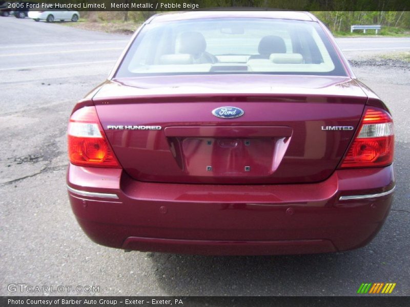 Merlot Metallic / Pebble Beige 2006 Ford Five Hundred Limited