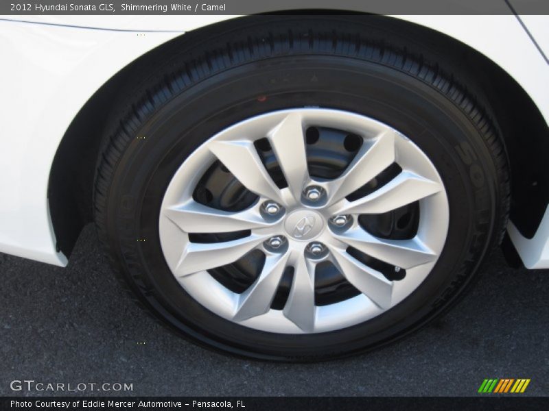 Shimmering White / Camel 2012 Hyundai Sonata GLS