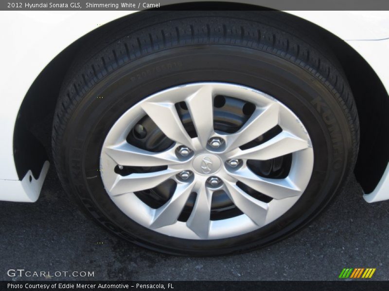 Shimmering White / Camel 2012 Hyundai Sonata GLS