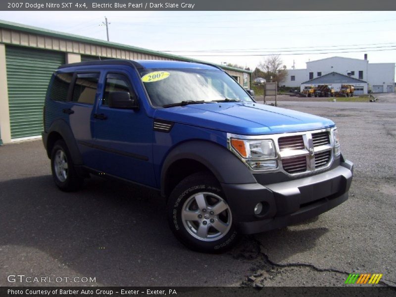 Electric Blue Pearl / Dark Slate Gray 2007 Dodge Nitro SXT 4x4