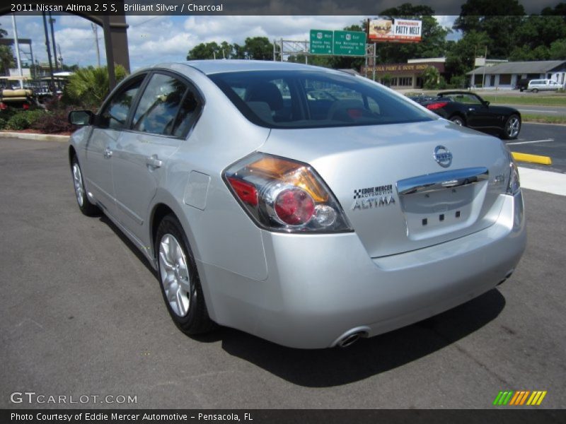 Brilliant Silver / Charcoal 2011 Nissan Altima 2.5 S