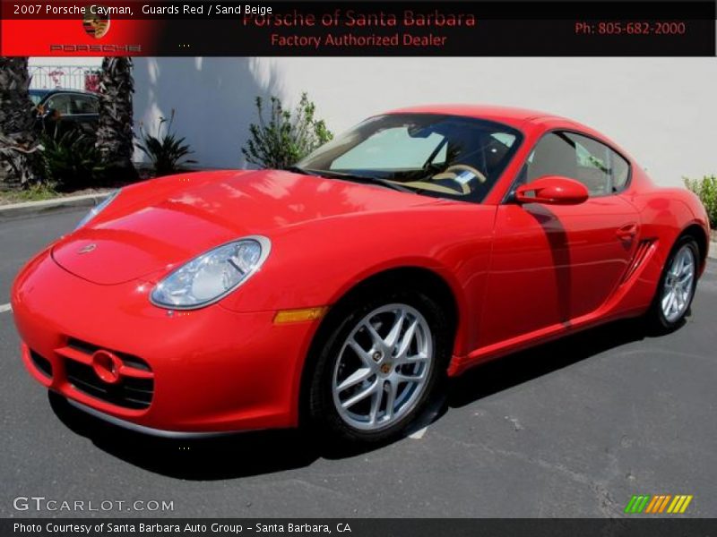 Guards Red / Sand Beige 2007 Porsche Cayman
