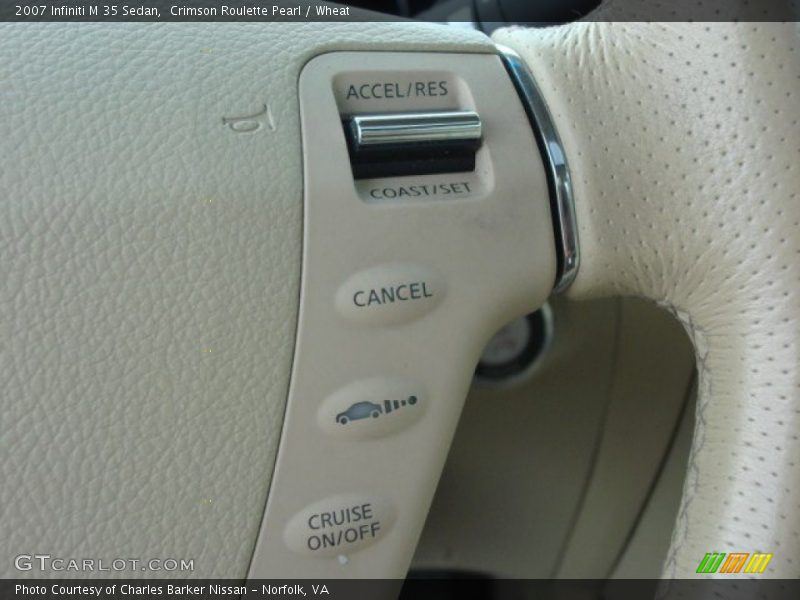 Crimson Roulette Pearl / Wheat 2007 Infiniti M 35 Sedan