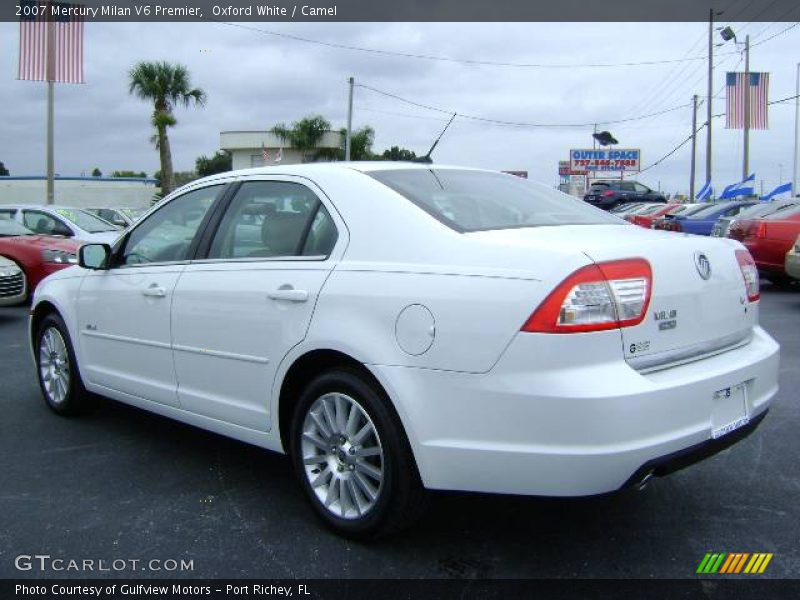 Oxford White / Camel 2007 Mercury Milan V6 Premier