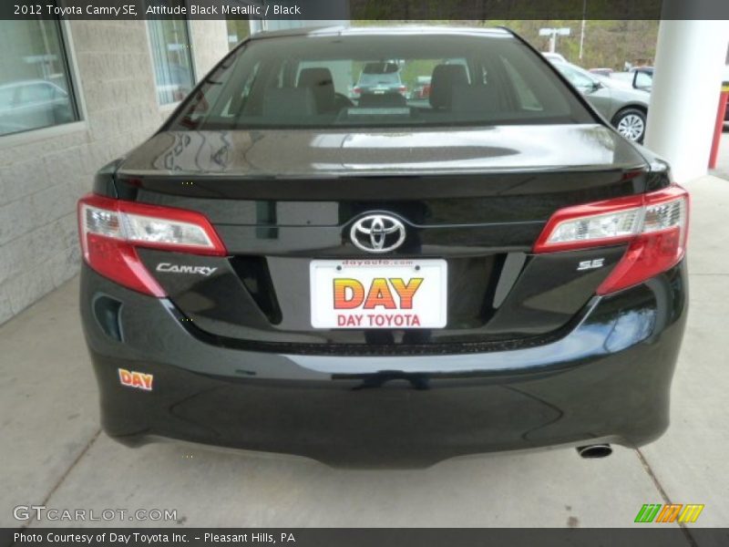 Attitude Black Metallic / Black 2012 Toyota Camry SE