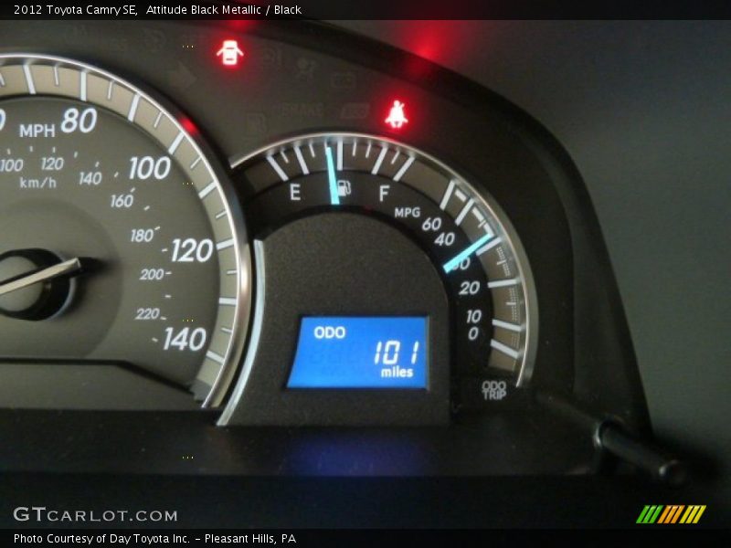 Attitude Black Metallic / Black 2012 Toyota Camry SE