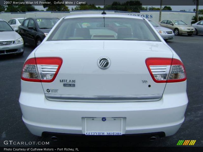 Oxford White / Camel 2007 Mercury Milan V6 Premier