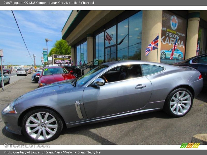 Lunar Grey Metallic / Charcoal 2007 Jaguar XK XK8 Coupe