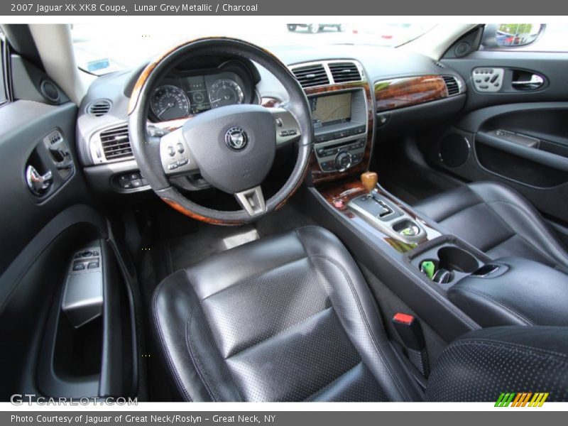 Lunar Grey Metallic / Charcoal 2007 Jaguar XK XK8 Coupe