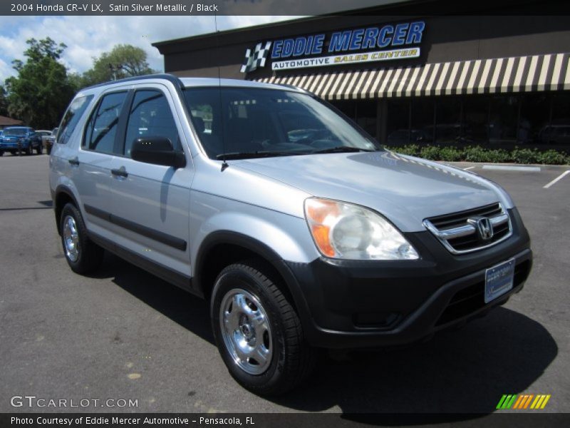 Satin Silver Metallic / Black 2004 Honda CR-V LX