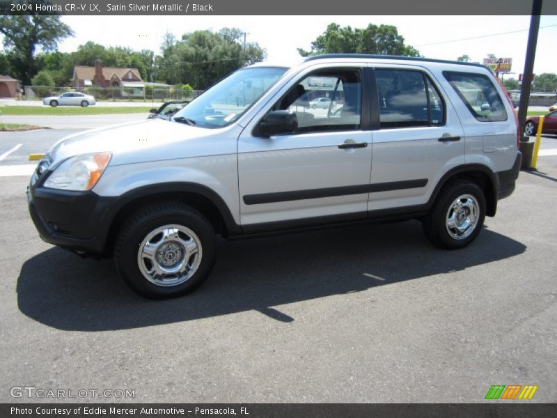 Satin Silver Metallic / Black 2004 Honda CR-V LX