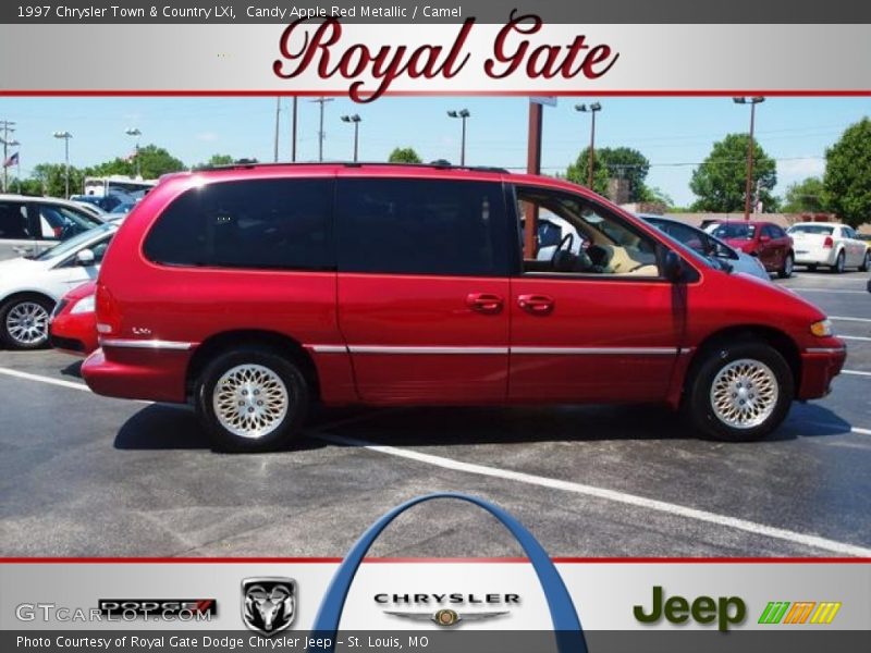 Candy Apple Red Metallic / Camel 1997 Chrysler Town & Country LXi