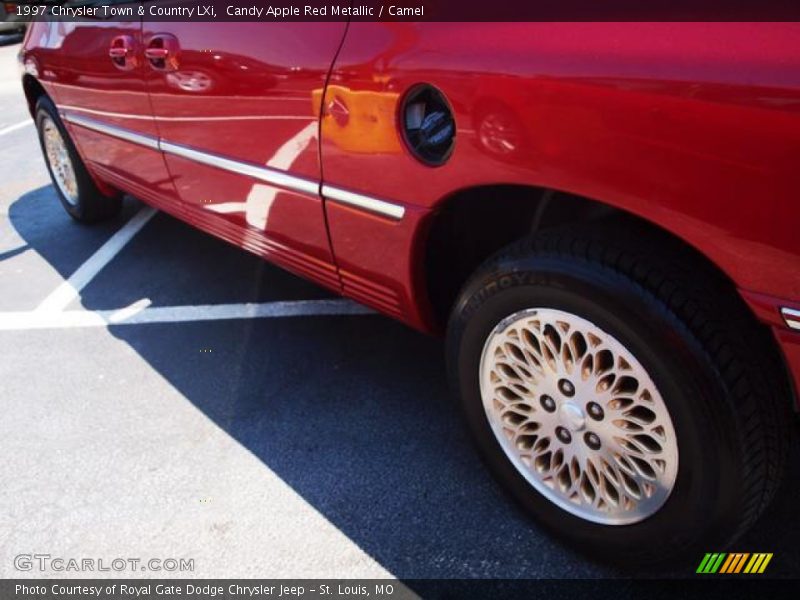 Candy Apple Red Metallic / Camel 1997 Chrysler Town & Country LXi