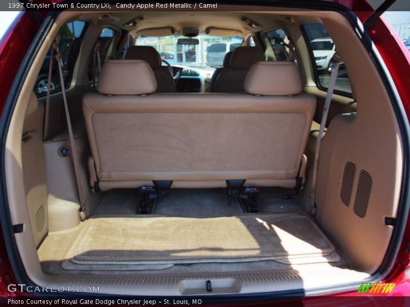 Candy Apple Red Metallic / Camel 1997 Chrysler Town & Country LXi