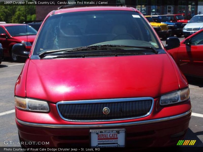 Candy Apple Red Metallic / Camel 1997 Chrysler Town & Country LXi
