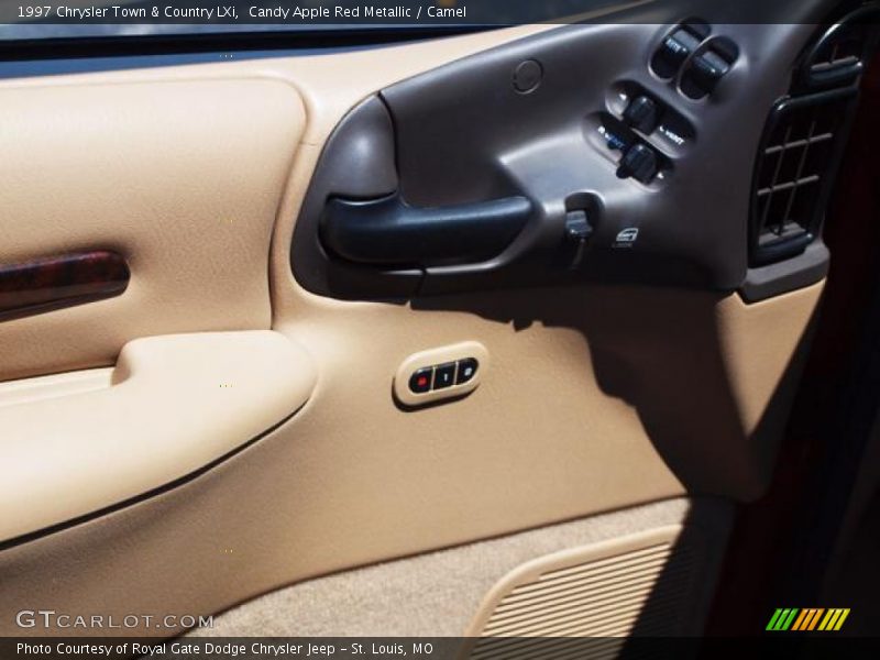 Candy Apple Red Metallic / Camel 1997 Chrysler Town & Country LXi