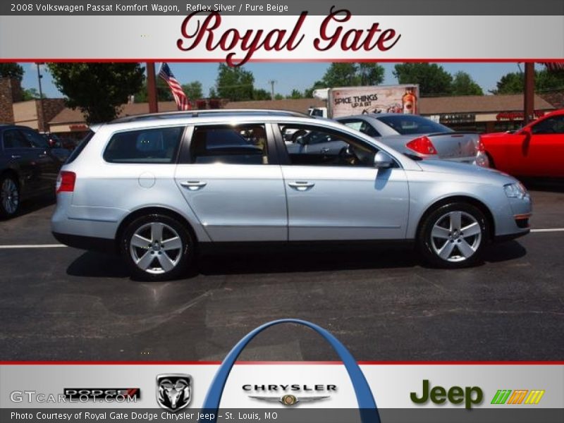 Reflex Silver / Pure Beige 2008 Volkswagen Passat Komfort Wagon