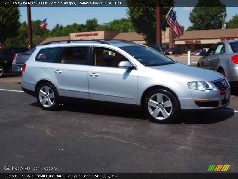 Reflex Silver / Pure Beige 2008 Volkswagen Passat Komfort Wagon