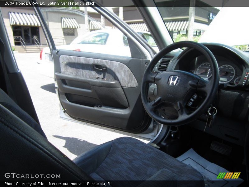 Satin Silver Metallic / Black 2004 Honda CR-V LX