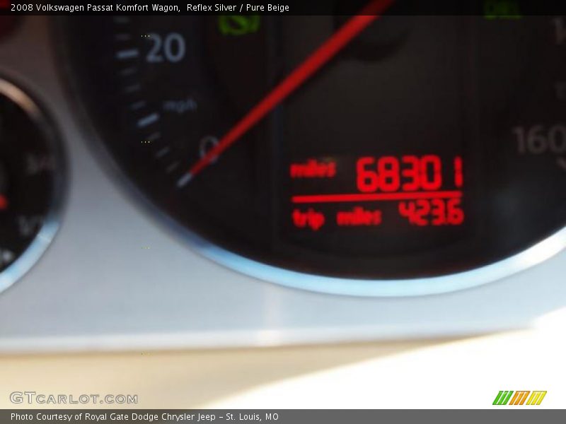 Reflex Silver / Pure Beige 2008 Volkswagen Passat Komfort Wagon
