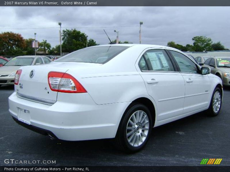 Oxford White / Camel 2007 Mercury Milan V6 Premier
