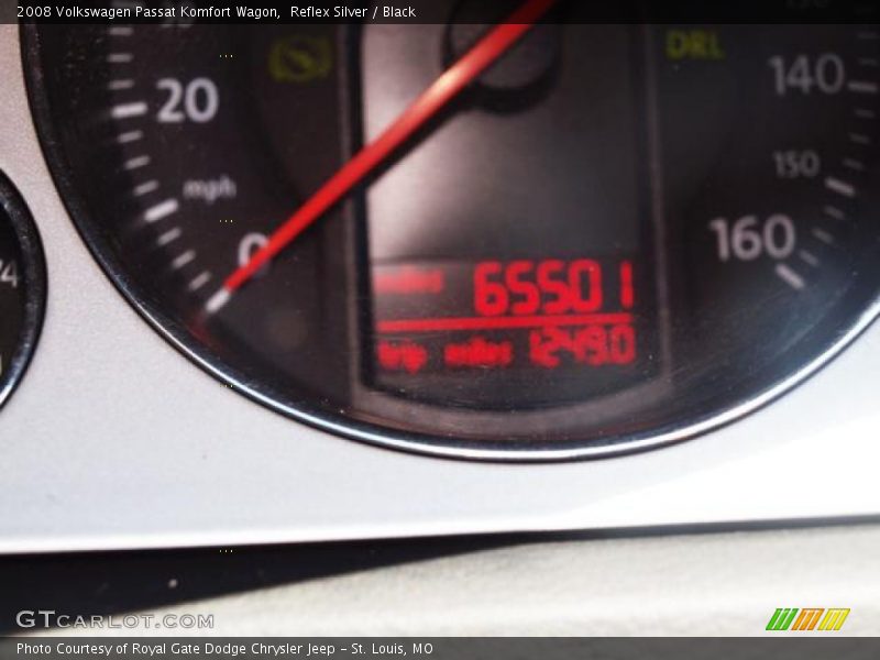 Reflex Silver / Black 2008 Volkswagen Passat Komfort Wagon