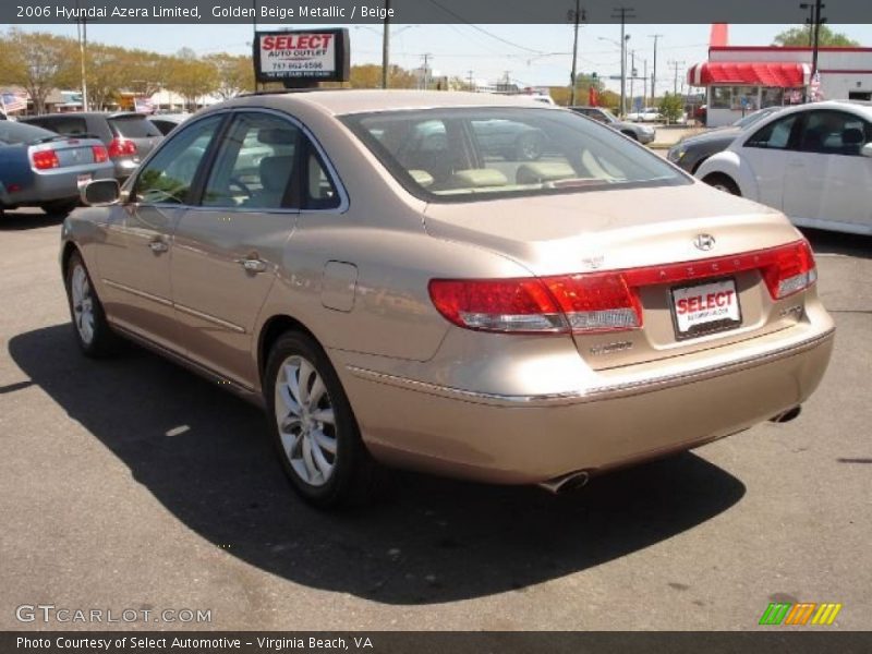 Golden Beige Metallic / Beige 2006 Hyundai Azera Limited