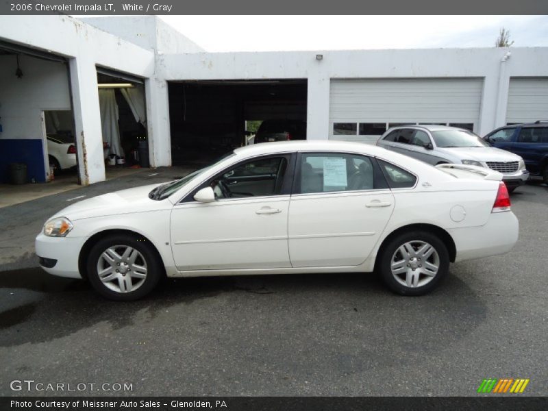 White / Gray 2006 Chevrolet Impala LT