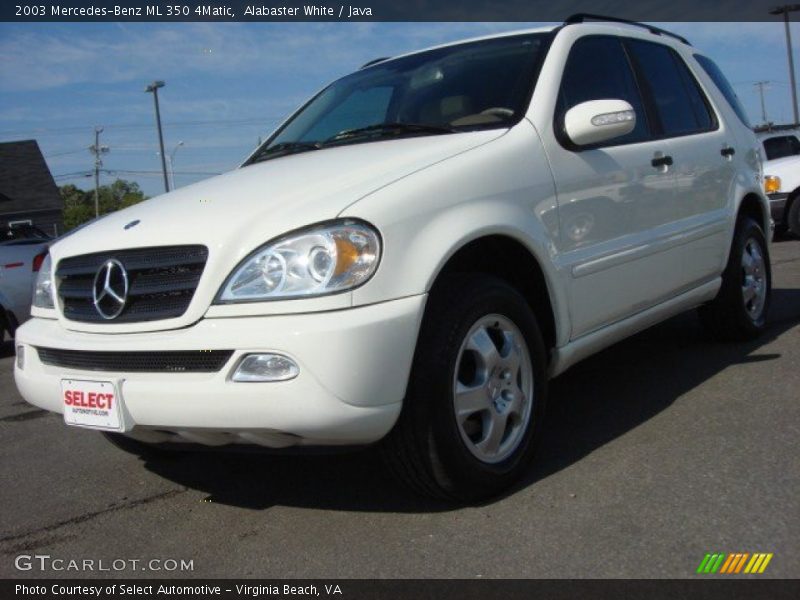 Alabaster White / Java 2003 Mercedes-Benz ML 350 4Matic