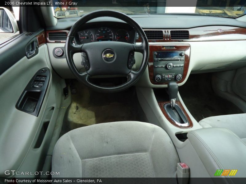 White / Gray 2006 Chevrolet Impala LT