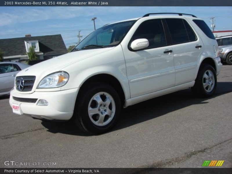 Alabaster White / Java 2003 Mercedes-Benz ML 350 4Matic