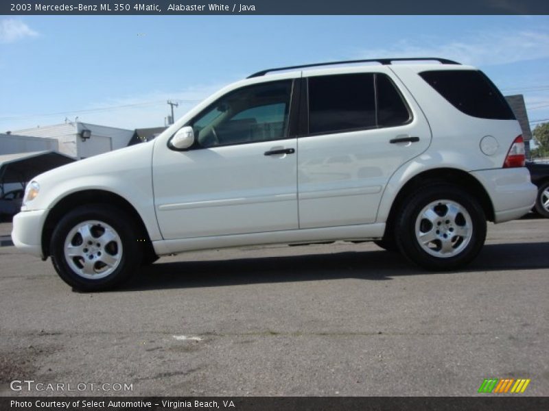 Alabaster White / Java 2003 Mercedes-Benz ML 350 4Matic