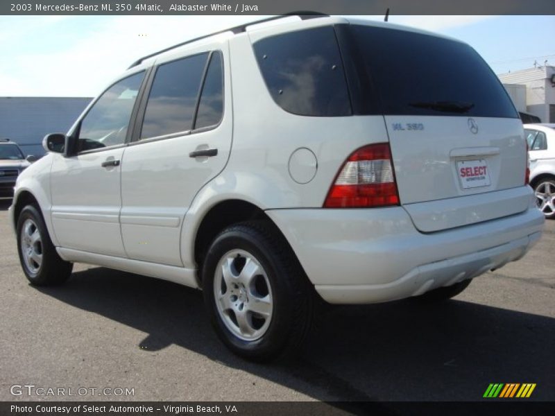Alabaster White / Java 2003 Mercedes-Benz ML 350 4Matic