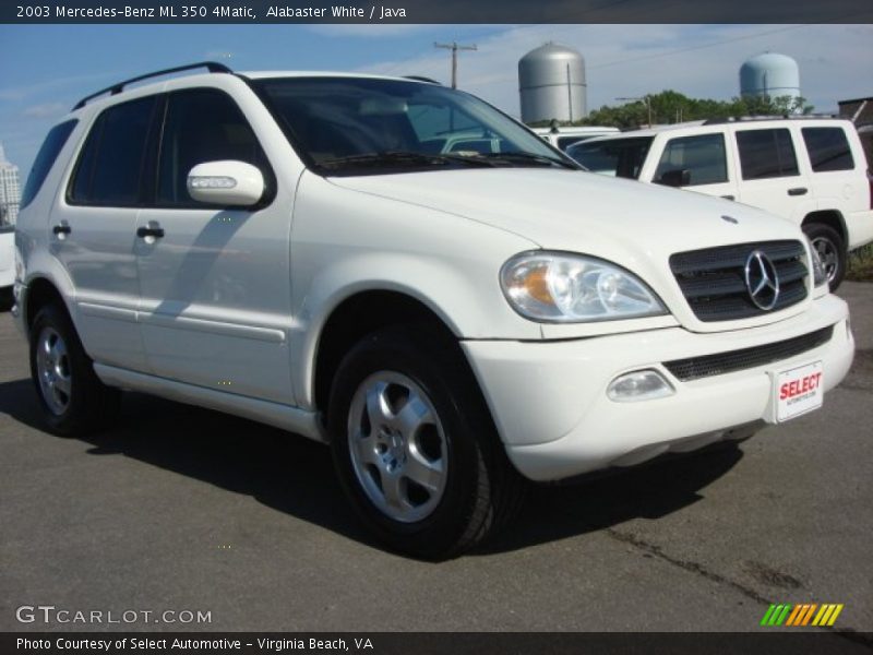 Alabaster White / Java 2003 Mercedes-Benz ML 350 4Matic