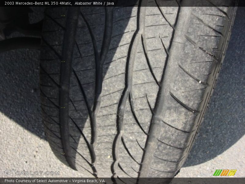 Alabaster White / Java 2003 Mercedes-Benz ML 350 4Matic