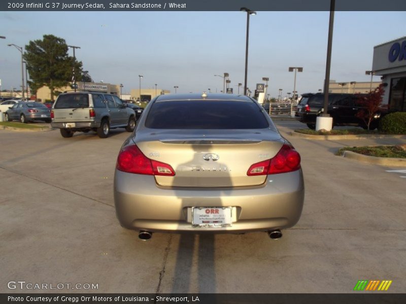 Sahara Sandstone / Wheat 2009 Infiniti G 37 Journey Sedan