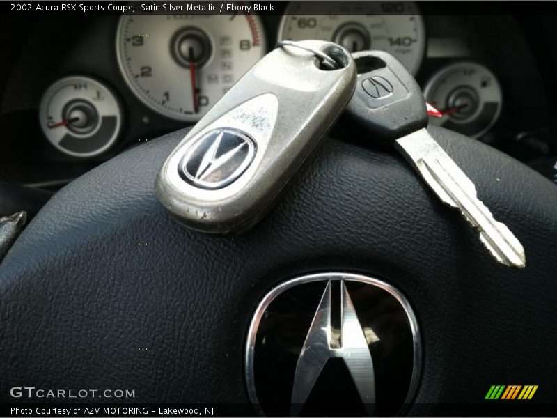 Satin Silver Metallic / Ebony Black 2002 Acura RSX Sports Coupe
