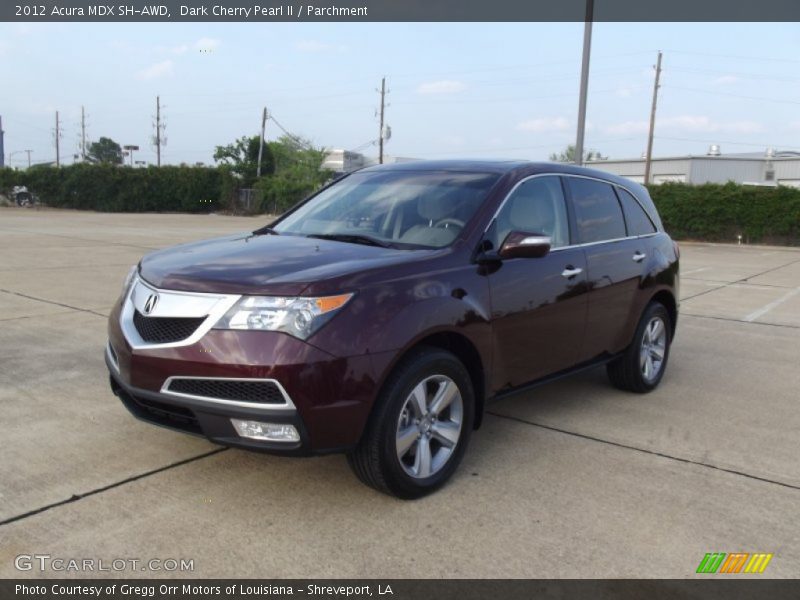 Dark Cherry Pearl II / Parchment 2012 Acura MDX SH-AWD