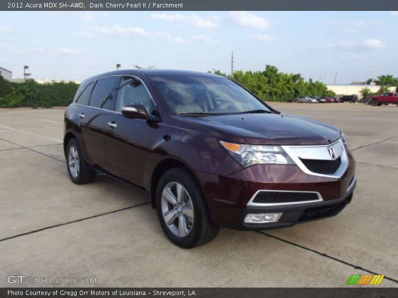 Dark Cherry Pearl II / Parchment 2012 Acura MDX SH-AWD