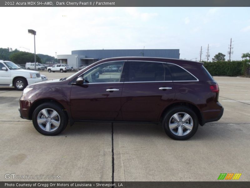 Dark Cherry Pearl II / Parchment 2012 Acura MDX SH-AWD