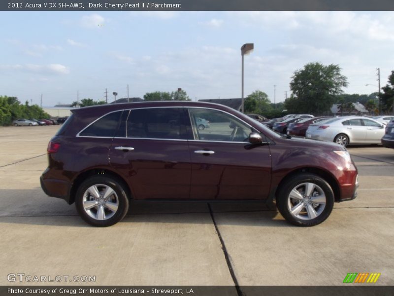 Dark Cherry Pearl II / Parchment 2012 Acura MDX SH-AWD