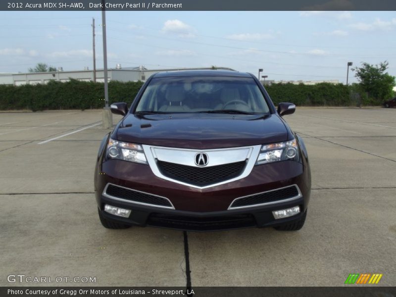 Dark Cherry Pearl II / Parchment 2012 Acura MDX SH-AWD