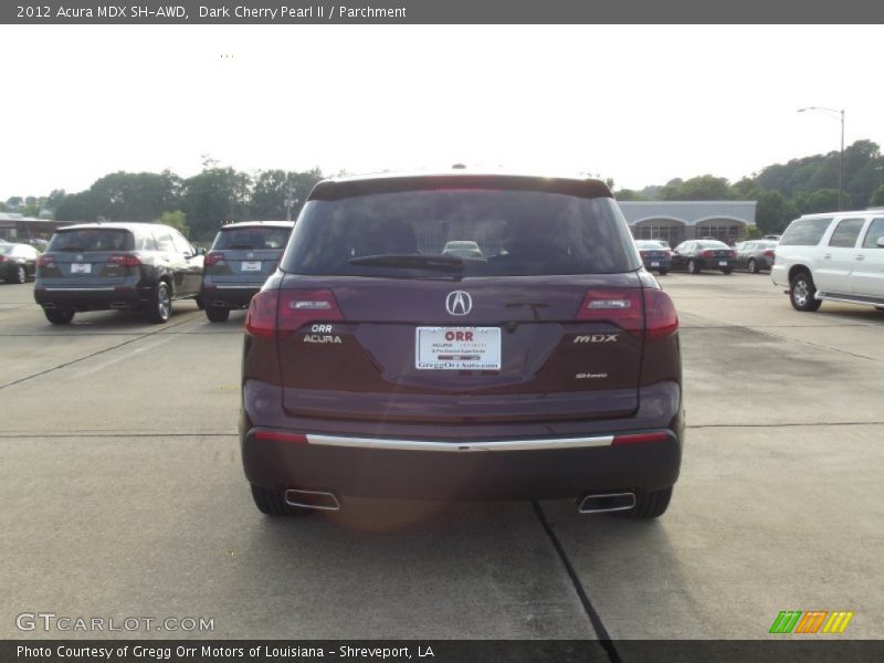 Dark Cherry Pearl II / Parchment 2012 Acura MDX SH-AWD