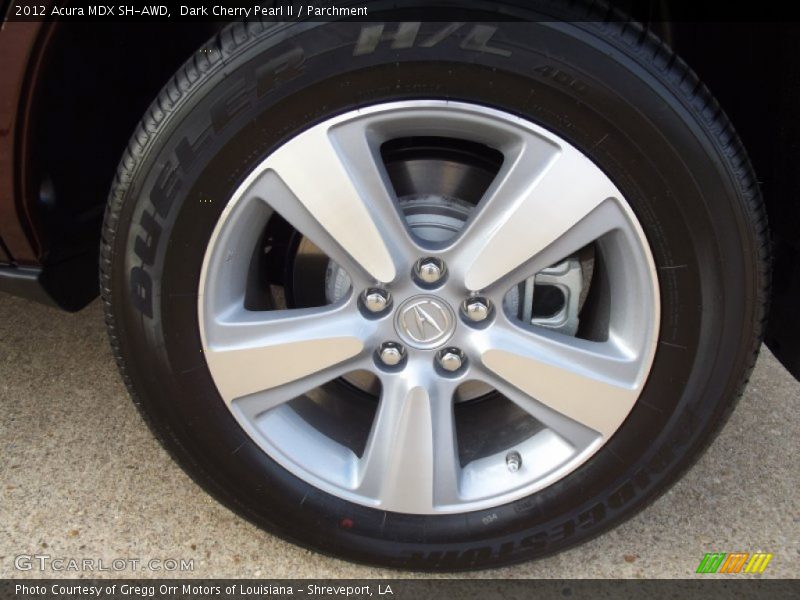 Dark Cherry Pearl II / Parchment 2012 Acura MDX SH-AWD