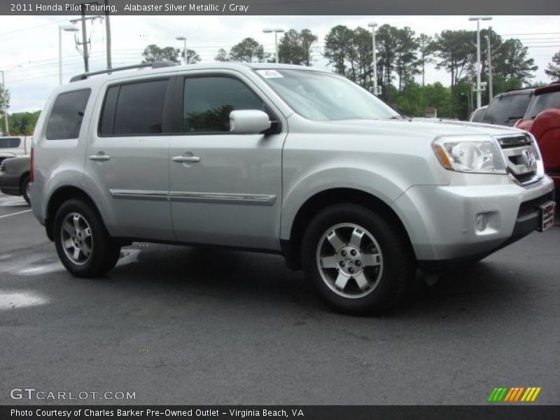Alabaster Silver Metallic / Gray 2011 Honda Pilot Touring