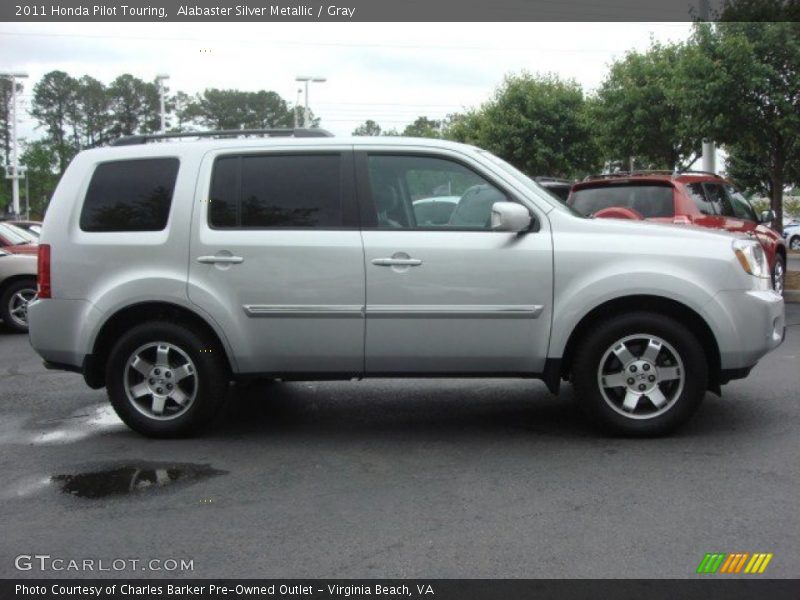 Alabaster Silver Metallic / Gray 2011 Honda Pilot Touring