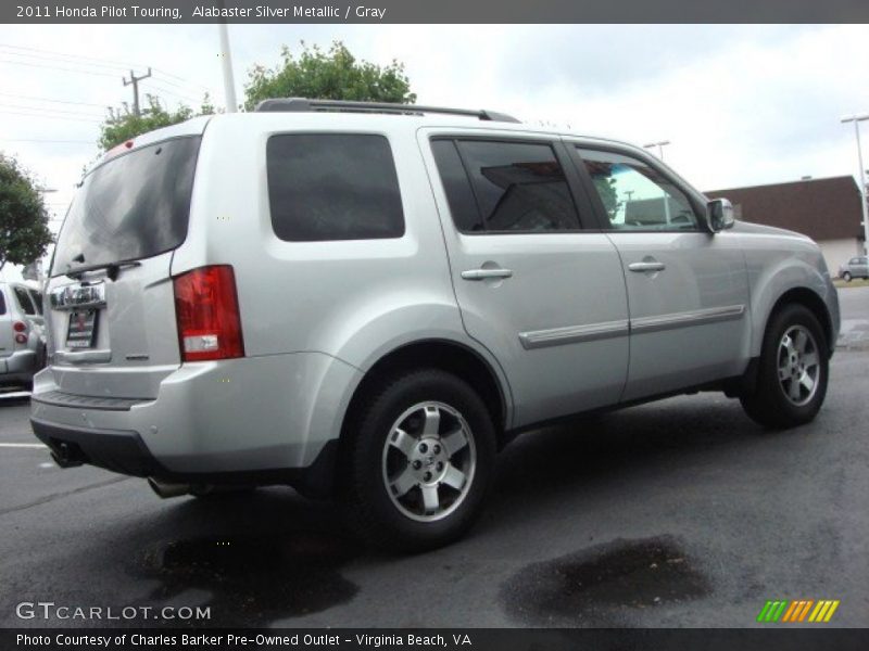 Alabaster Silver Metallic / Gray 2011 Honda Pilot Touring