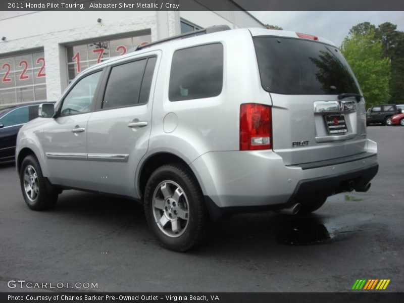 Alabaster Silver Metallic / Gray 2011 Honda Pilot Touring