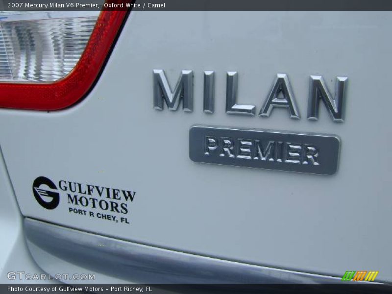 Oxford White / Camel 2007 Mercury Milan V6 Premier